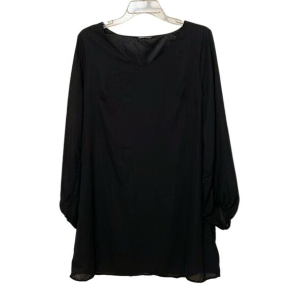 Shein Black Pullover Shift Dress Womens Size 6 - Picture 1 of 8